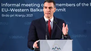 Pedro Sánchez,hoy, en el Consejo Europeo informal y en la Cumbre de la UE y los Balcanes Occidentales.