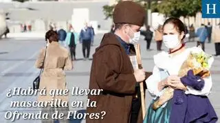 Ofrenda de Flores a la Virgen del Pilar: mascarilla obligatoria sí o no