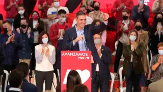 Sánchez asiste a un acto del PSOE en Ponferrada