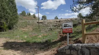 Señal en Fuente Cerrada de Teruel.