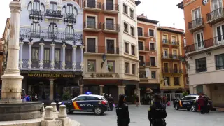 Agentes de la Policía Nacional en Teruel