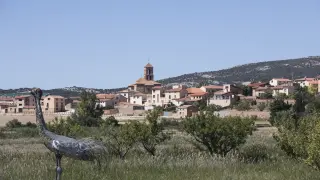Vista general de la localidad de Gallocanta.