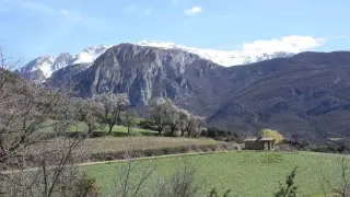 Vistas de la localidad de Valle de Bardají (Huesca)