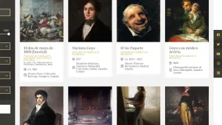 Catálogo de la web de la Fundación Goya en Aragón.