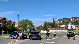 La Policía Nacional ha detenido al hombre en un control de vehículos en Sabiñánigo