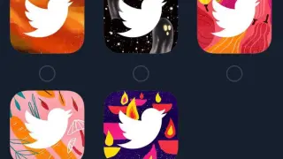 Nuevos iconos que permite Twitter Blue.