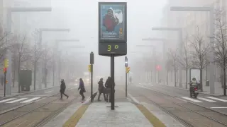 Frío en Zaragoza.