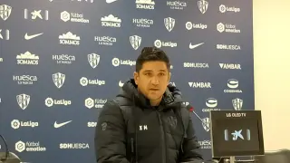 Xisco Muñoz, durante su rueda de prensa previa al partido con el Almería.