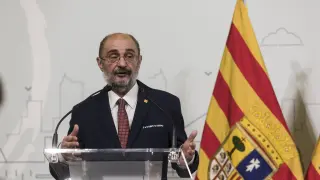 El presidente aragonés, Javier Lambán