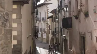 Una calle de Rubielos de Mora