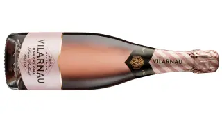 Botella de Vilarnau Rosé Delicat.