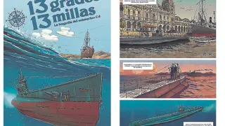Portada e ilustraciones del interior de la obra de Daniel Viñuales, David Tapia y Guillermo Montañés.