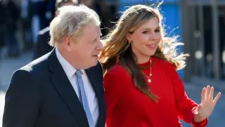 Carrie con su marido Boris Johnson.