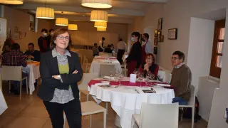 María Ángeles Grasa, en el restaurante de la EHC.