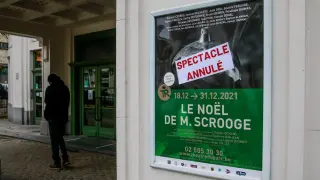 Espectáculo cancelado en el Royal Theater of the Park de Bruselas.