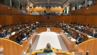 Pleno de las Cortes de Aragón, de este 30 de diciembre, para la aprobación de los Presupuestos de 2022.