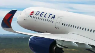 Foto de recurso de un avión de Delta Air Lines