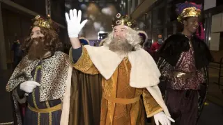 Los Reyes Magos recibidos en el Auditorio en la Navidad de 2020, tras no poder celebrarse la cabalgata por la pandemia.