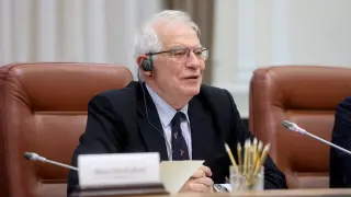 Josep Borrell, este jueves en Kiev.