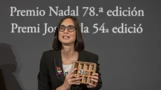 Inés Martín Rodrigo posa durante el acto de celebración del Premio Nadal de novela