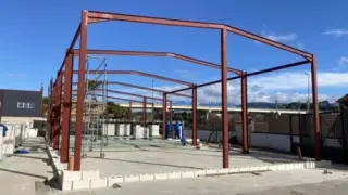 Obras del centro de formación de Calatayud.