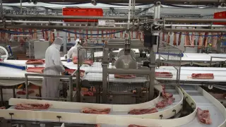 Litera Meat abrió en 2019 el matadero de Binéfar, su primera empresa en la comarca.