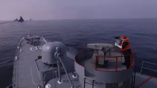 Ejercicio de la marina iraní en el Océano Índico