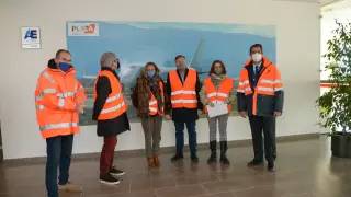 Inaugurada la nueva zona sur de aparcamiento provisional para aeronaves en el Aeropuerto de Teruel