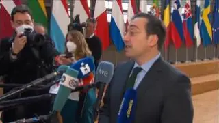 El ministro de Exteriores llega a Bruselas