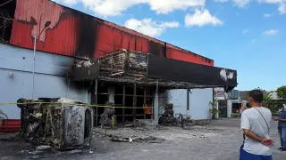 At least 18 killed during a fire at a karaoke bar in Sorong