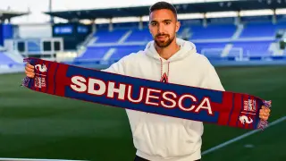 Darío Poveda, nuevo delantero de la SD Huesca.