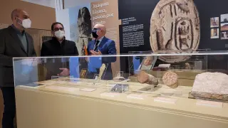 Inauguración de la exposición en el museo de Huesca el 22 de diciembre.