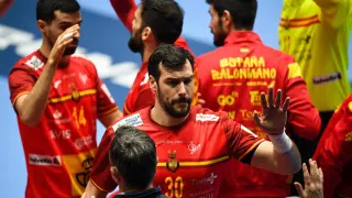 La selección española de balonmano masculino celebra el pase a semifinales del Europeo 2022