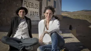 Lucía Camón y Alfonso Kint, de la plataforma Pueblos en Arte.