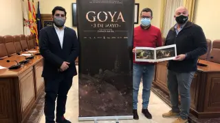 Presentación de la exposición sobre Goya 3 de mayo en Teruel.