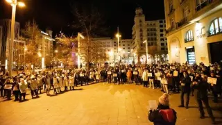 Una imagen de la manifestación celebrada en Zaragoza el pasado mes de noviembre por la plataforma 'Baremación Ya Salud'.