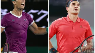 Rafa Nadal y Roger Federer.