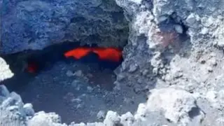 Nuevas imágenes del ascenso al cráter del volcán de La Palma
