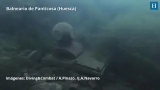 Buceo bajo el hielo en el Balneario de Panticosa
