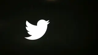 FILE PHOTO: The Twitter logo is seen at the company's headquarters in San Francisco