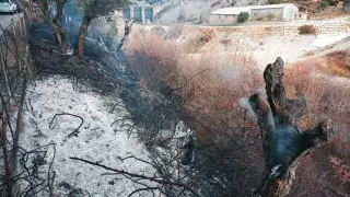 Incendio en Sopeira, sofocado por los Bomberos de la Diputación de Huesca.