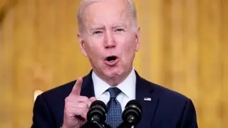 United States President Joe Biden delivers remarks on Russia and the situation in Ukraine