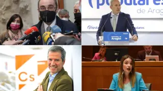 De Lambán a Azcón las reacciones de los políticos aragoneses a la guerra entre Ayuso y Casado