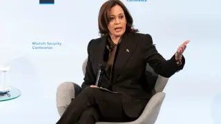 Harris, durante una conferencia de seguridad en Munich.