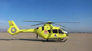 Helicóptero del 112 con base en Zaragoza.