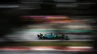 El piloto alemán de Aston Martin Sebastian Vettel, en los entrenamientos de Montmeló, ha asegurado que no participará en el Gran Premio de Rusia de Fórmula 1