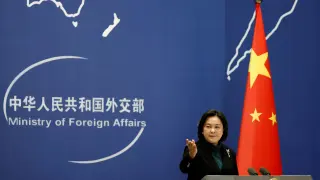 La portavoz y ministra asistente de Exteriores de China, Hua Chunying.