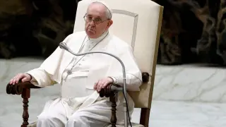 El Papa, este viernes, en su audiencia semanal.