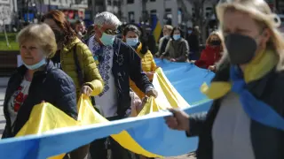 Manifestación por Ucrania en Madrid