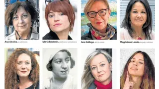 Las ocho autoras de libros que defienden la igualdad de la mujer y que apuestan por la creación.